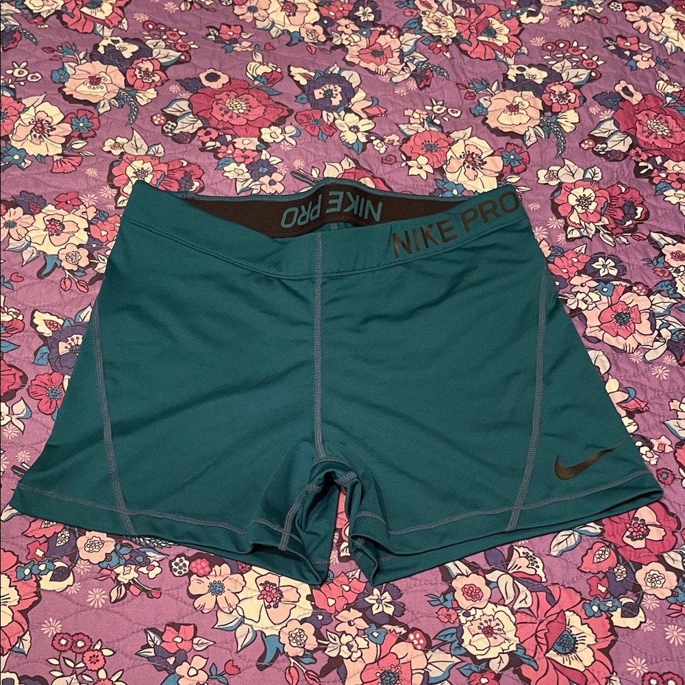 Teal Women’s Nike Pro Shorts